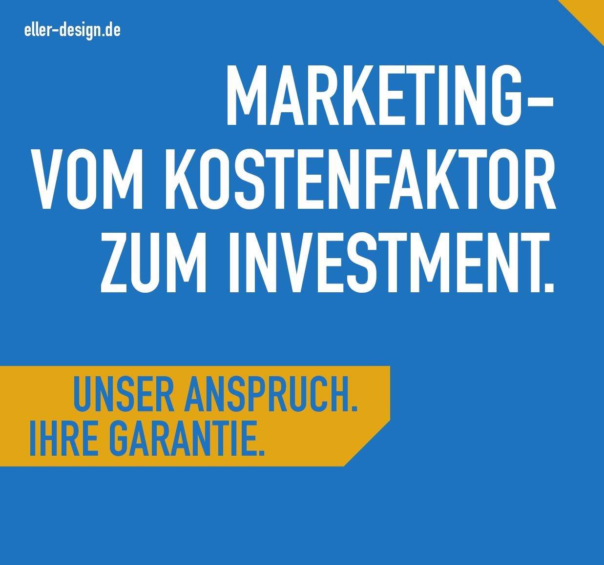 Marketing vom Kostenfaktor zum Investment