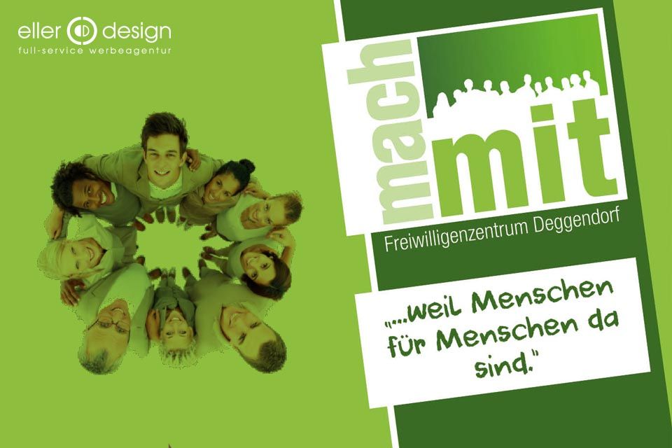 Beitragsbild mit Logo "Mach mit" - Freiwilligen-Zentrum Deggendorf
